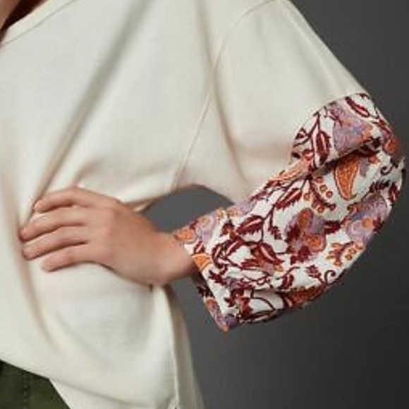 Anthropologie Annette Floral Thermal Long Sleeved Top - Picture 5 of 14